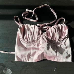 Pink corset top